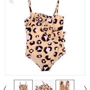 Shade Critters Ruffle Leopard Print One Piece